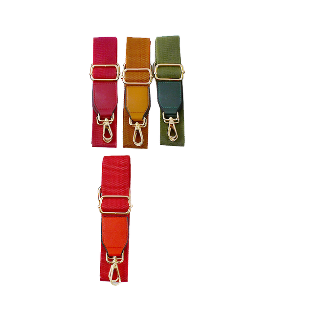 Trendy Canvas Crossbody Bag Accessory with Wavy Patterned Replaceable Wide Straps Adjustable Design