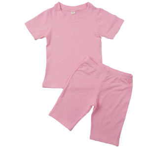Conjunto de Pantalones Cortos Deportivos de Dos Piezas en 37 Colores Sólidos para Niñas, Ropa de Verano para Niñas Pequeñas, Conjuntos de Ropa Infantil de Boutique - Product Image 6