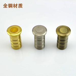 Cerradura de puerta de cobre con cubierta antipolvo, tipo tornillo oculto/exposto, para puertas principales de madera, estilo tradicional duradero - Product Image 1