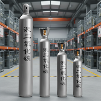 Cilindro de Dióxido de Carbono de 8L Personalizado por el Fabricante con Asa, Adecuado para Aplicaciones Industriales Globales.