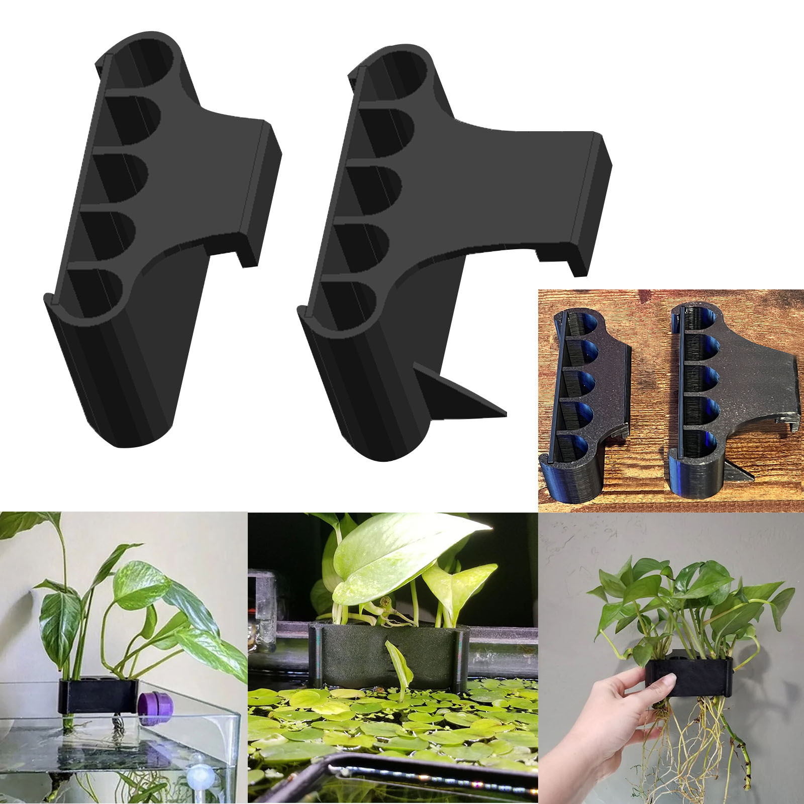 24 supporti per piante da giardino, pali di supporto semicircolari in plastica