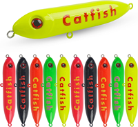 Lot de 10 flotteurs sonores Spook Rattle Peg pour la pêche au poisson-chat, pour montage Santee Rig, 4 et 5,5 pouces