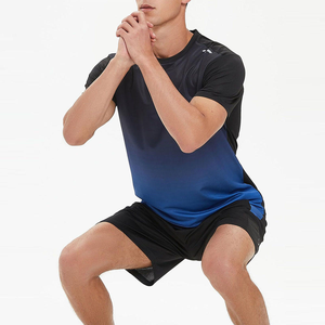 Séchage rapide athlétique Gym Wear costume personnalisé Sublimation Fitness tenues ensembles respirant <span class=keywords><strong>course</strong></span> sport t-shirt et shorts - Product Image 2