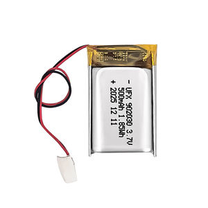 UFX 골드 공급업체 리튬 리 폴리머 배터리 <span class=keywords><strong>3</strong></span>.<span class=keywords><strong>7v</strong></span> 500mah 602030 302030 402030 502030 902030 충전식 리포 배터리 판매 중 - Product Image 1