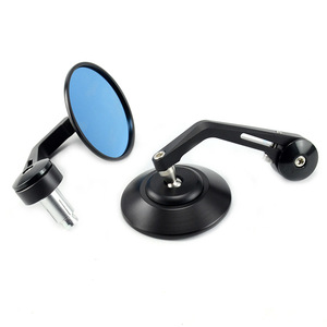 Vente en gros <span class=keywords><strong>de</strong></span> rétroviseurs d'accessoires <span class=keywords><strong>de</strong></span> moto, rétroviseurs <span class=keywords><strong>de</strong></span> <span class=keywords><strong>guidon</strong></span> en verre bleu rond - Product Image 4