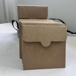 Petites enveloppes en carton brun rétro pour DVD, pochettes en papier pour <span class=keywords><strong>CD</strong></span>, supports de rangement, housses carrées en papier - Product Image 3
