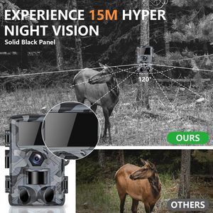 Caméra de chasse WiFi 60MP en gros, vision nocturne 1296P, étanche IP66, détection de mouvement, écran 2 pouces, portée 30-40 pieds - Product Image 3