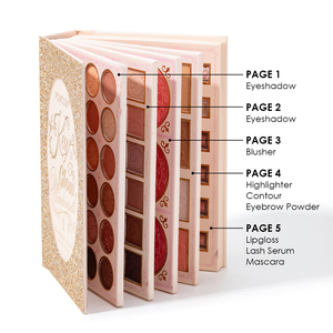 Paleta de Maquillaje Facial Todo en Uno Orgánica de Lujo Julystar |   Sombra de ojos/Colorete/Iluminador/Contorno/Polvo para cejas |   Conjunto Resistente al Agua - Product Image 5
