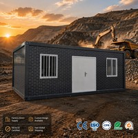 Conteneurs d'expédition pliables, résistants aux tremblements de terre, étanches, prêts à l'exportation, personnalisables, faciles à déplacer, pour logements et maisons conteneurs sur site