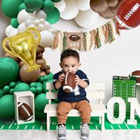 Guirlande de ballons épais Super Bowl Football, modèle 55, en film d'aluminium et chaîne de latex, pour arche de fête d'anniversaire et décoration d'événements, sans motif