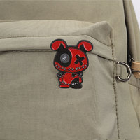 Ensemble d'épingles en émail Stitch Voodoo Doll, motifs Ours et Lapin, style Gothique, badges de revers, décorations pour vêtements et sacs à dos