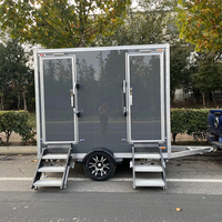 Unité mobile de luxe pour salle de bain et douche, intégrée, pour extérieur, avec toilettes, fournie directement par l'usine