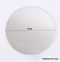 Échantillon gratuit 6 sous-verres personnalisés en acier inoxydable avec support