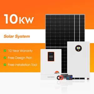 KEVOLT Sistema de paneles solares fotovoltaicos 10kW fuera de la red y sistema <span class=keywords><strong>solar</strong></span> híbrido con paquete de baterías de iones de litio - Product Image 1