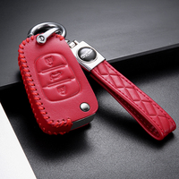 Hyundai pour Kia Flip pliant à distance Auto clé de voiture coque en cuir porte-clés pour Rio 3 Picanto Ceed Cerato Sportage K2 K3 K5 Soul