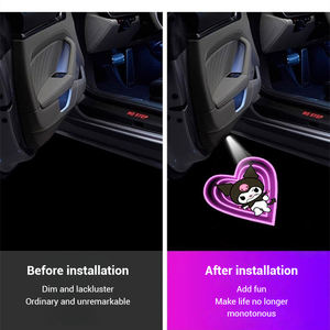 Nouveau personnalisable Auto porte Projection Logo affichage Rechargeable LED sans fil capteur infrarouge mystérieux noir porte de voiture bienvenue - Product Image 3