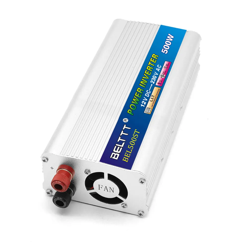 BELTTT taşınabilir mini tasarım dönüştürücü 500w 12v 24v dc 110v 220v ac invertör güç inverteri RV için