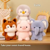 Livraison gratuite mignon bébé éléphant petit castor peluche jouets Zhuo Zi ornements pour table d'apprentissage des enfants accompagnés
