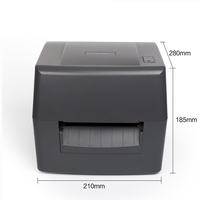 Imprimante d'étiquettes à transfert thermique double mode 50 mm, imprimante de codes-barres de bureau pour étiquettes d'entretien, étiquettes d'expédition et impression de codes QR