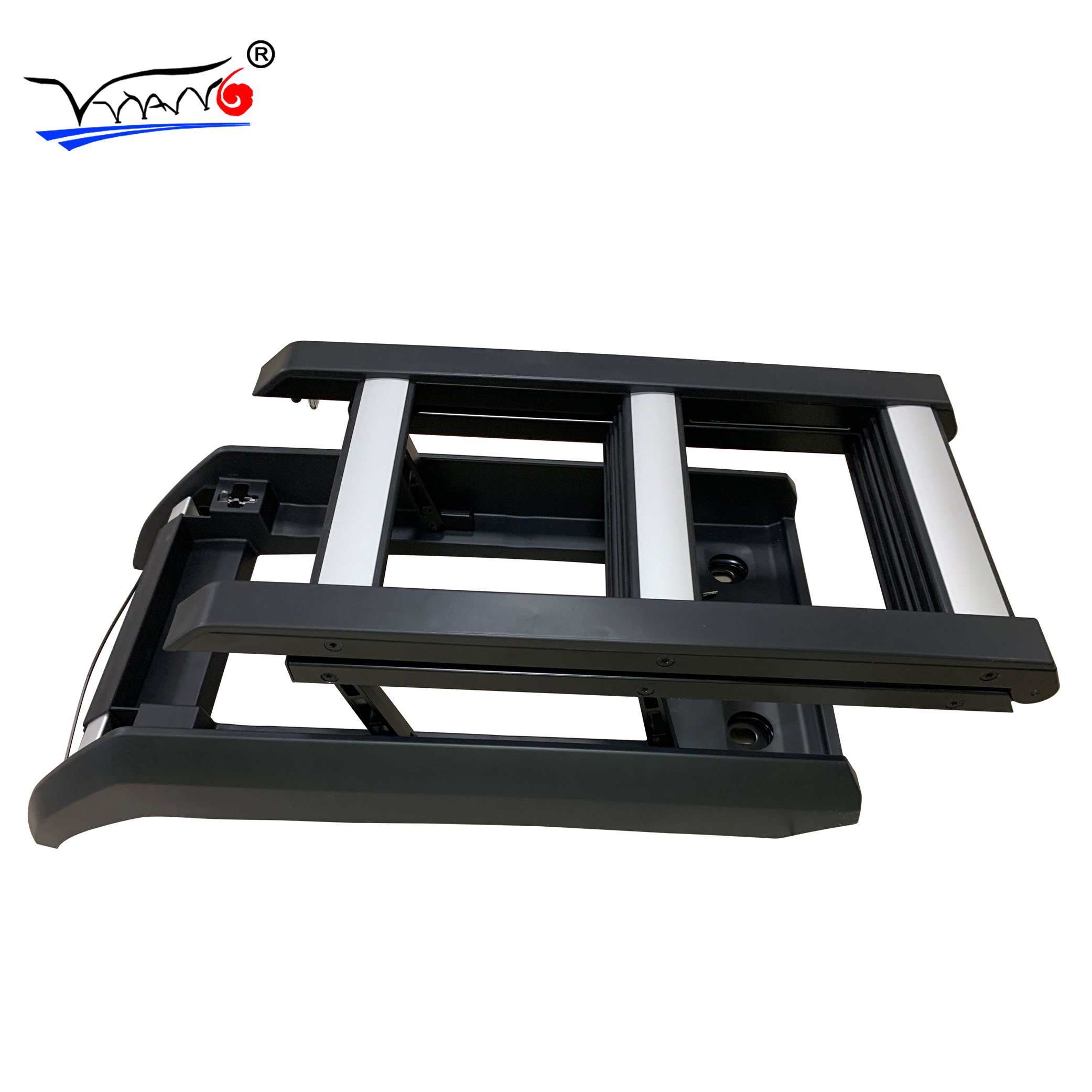 YH-Q-LD003 Высокое качество алюминиевого сплава Багажник На Крышу лестница для 2020 Land Rover Defender 110 телескопическая стороне лестница