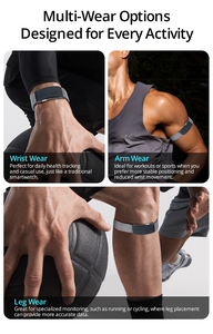 Bracelet intelligent Vitro Simple sans écran <span class=keywords><strong>avec</strong></span> analyse des données de santé ECG, suivi d'activité et de forme physique, fonction SOS, certifié CE FCC Rohs - Product Image 2