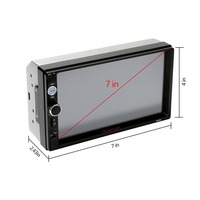 Autoradio 2DIN 7 pouces HD, lecteur MP5, écran tactile BT avec caméra de recul