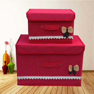 Pieghevole di stoccaggio bin cestino di immagazzinaggio scatola di tessuto pieghevole organizer bin box - Product Image 3