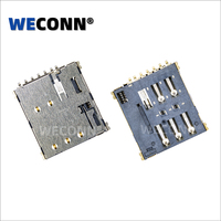 WECONN WL-SIM137-114 6PIN+1 H=1,37mm Push-Push Mit Erkennungsschalter Nano-SIM-Karten-Anschlussbuchse Anpassbarer IC-Karten-Anschluss