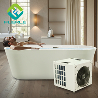 Equipo enfriador de agua acrílico Fuerle 3/4HP con generador de ozono enfriador de refrigeración por agua enfriador de baño de hielo