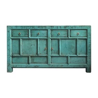 Meuble de rangement peint brillant antique de salon de style rustique chinois