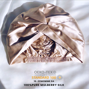 Rituels de soin des <span class=keywords><strong>cheveux</strong></span> de <span class=keywords><strong>nuit</strong></span> 16 19 22 Momme Bonnet <span class=keywords><strong>turban</strong></span> en <span class=keywords><strong>soie</strong></span> de mûrier tissé avec broderie personnalisée - Product Image 1