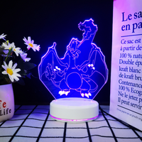 Lampe de nuit LED Anime, Lampe Galaxie, Lampe LED alimentée par USB, Décoration murale, Décoration de bureau, Lampe de chevet, Lampe de table portable rechargeable