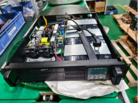 Onduleur en ligne HF 3KVA 3000VA 2.7kW, montage en rack 19 pouces 2U, transfert 0ms, 90-285Vac, onde sinusoïdale, batterie 72V