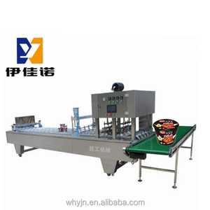 <span class=keywords><strong>Couvercle</strong></span> automatique d'aluminium plaçant la machine de cachetage de plateau de tasse de papier de nouille instantanée - Product Image 5