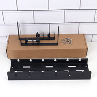 Pince de gestion de câbles sous bureau en métal extensible sans perçage, support de rallonge rétractable, organisateur de bureau 31 pouces