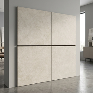 Azulejo de Porcelana Rectificado Mate Monolítico Crema R11 de 60x60x20mm Antideslizante para Cocina de Hotel, Resistente para Exteriores - Product Image 1