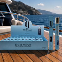 Kotak Kardus Biru Muda Eau De Parfum Unisex Silinder Ramping Spa Liburan Akhir Pekan Ulang Tahun Tahan Lama