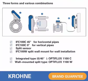 Krohne Optiflux1100 2100 4100 5100 6100 Flowmeter Optiflux1100 Water OEM Stainless Steel Corrosion Resistance - Product Image 4
