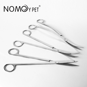 NOMOY D'<span class=keywords><strong>AQUARIUM</strong></span> En Gros 2020 haute qualité en acier inoxydable 25cm plante Aquatique ciseaux Coude Droit formes Ondulées - Product Image 1