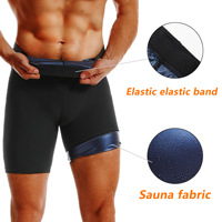 Pantalones Cortos Deportivos de Alta Elasticidad para Hombre, Moldeadores de Cuerpo, para Gimnasio, Entrenamiento, Sauna