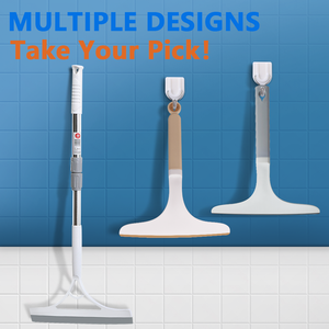 Mới nhất mềm scraper cửa sổ sạch hơn với nhựa xử lý nhà phòng tắm vòi hoa sen kính gạt nước kính giống cây chổi - Product Image 6