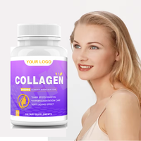 Peptides Multi Collagène Peau Cheveux Ongles Articulations Système Immunitaire Supplément 5 Capsules Peptides de Collagène Hydrolysé