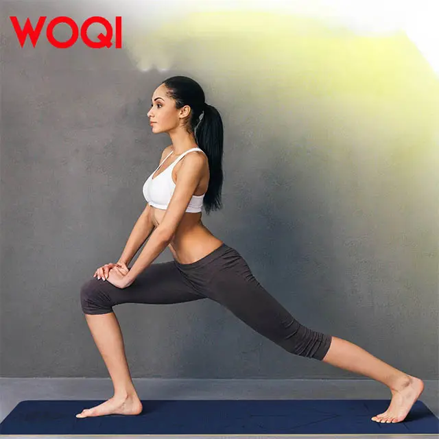 WOQI toptan spor 6mm Backstraps ile TPE Yoga matı kaymaz yüksek kalite Yoga Mat