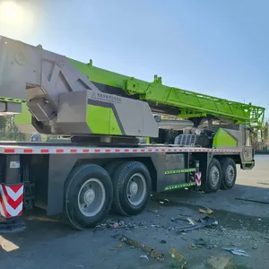 Zoomlion QY50V guindaste de caminhão para máquinas de construção 50 toneladas fabricado na China, lança telescópica hidráulica usada de alta qualidade e melhor desempenho