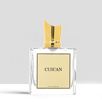 Vaporisateur de brouillard carré de luxe clair classique personnalisé 5ml 10ml 20ml 30ml 50ml 100ml bouteille de parfum en verre vide en gros
