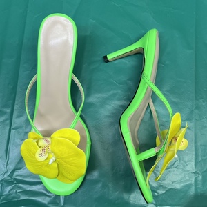 Sandalias de Tacón con Plataforma y Cojín de Aire, Color Verde Orquídea y Rosa, para Mujer, Moda de Verano de Lujo, Tendencia 2024, Zapatos de Fiesta, Venta al Por Mayor - Product Image 5
