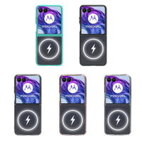 Étui magnétique transparent hybride PC TPU pour Motorola Razr 2024 50 étui de téléphone portable Ultra Ultra protecteur
