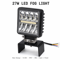 Commande en gros de lampes auxiliaires 27W 3000K blanc pur 9-30V IP67 81210-06100, feux antibrouillard LED pour véhicules tout-terrain 4x4