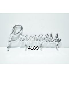 Modern Metal <b>Wall</b> <b>Hooks</b> Princess Word Design Decorative Hanging Rack for <b>Keys</b> Bags & Kids Room Organizer at Best Price - Product Image 4