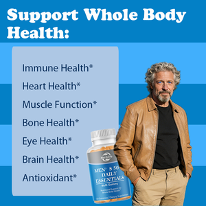 Gomitas Multivitamínicas Diarias para Hombres Mayores de 50 Años, Marca OEM/ODM, Éxito en Ventas, para la Salud del Sistema Inmunitario, el Corazón, la Vista, el Cerebro, los Huesos y Antioxidantes - Product Image 3